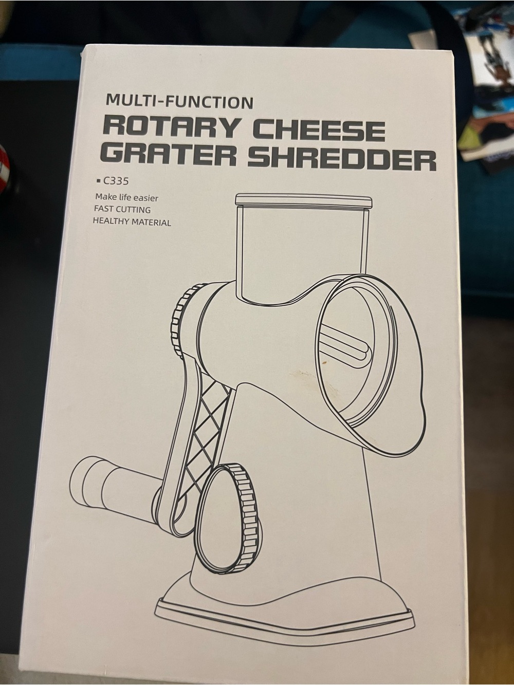 White Multi-Purpose Food Shredder and Slicer